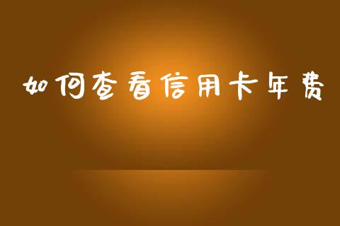 如何查看信用卡年费_https://wap.kuaijiepai.net_财务咨询_第1张