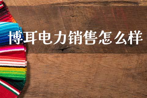 博耳电力销售怎么样_https://wap.kuaijiepai.net_外汇交易_第1张