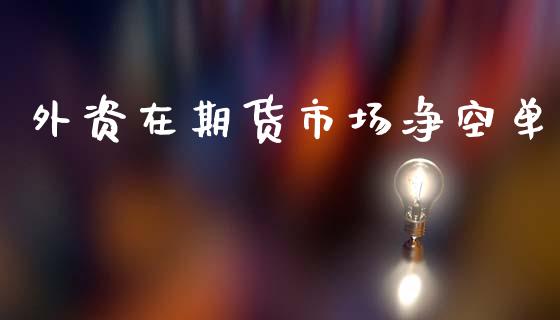 外资在期货市场净空单_https://wap.kuaijiepai.net_外汇交易_第1张