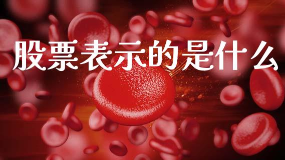 股票表示的是什么_https://wap.kuaijiepai.net_财务咨询_第1张
