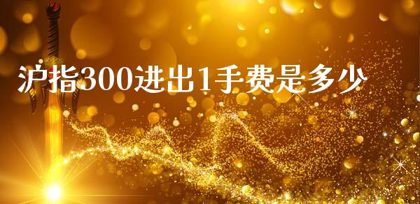 沪指300进出1手费是多少_https://wap.kuaijiepai.net_财务风控_第1张