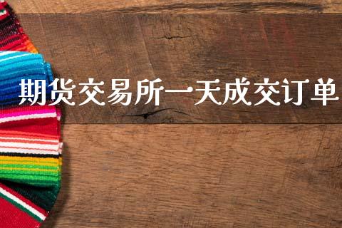 期货交易所一天成交订单_https://wap.kuaijiepai.net_财务风控_第1张