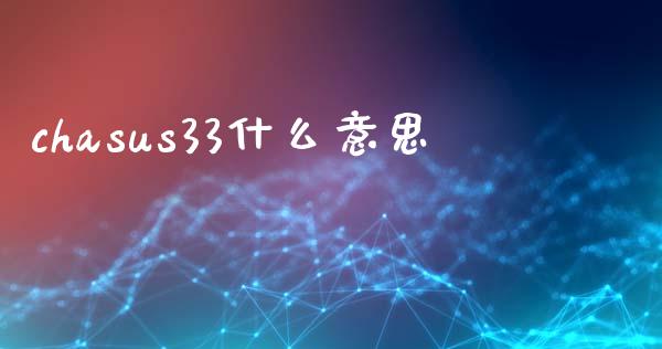 chasus33什么意思_https://wap.kuaijiepai.net_金融科技_第1张