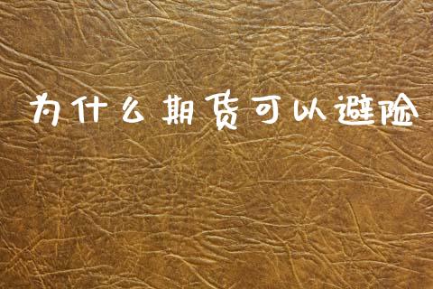 为什么期货可以避险_https://wap.kuaijiepai.net_金融科技_第1张