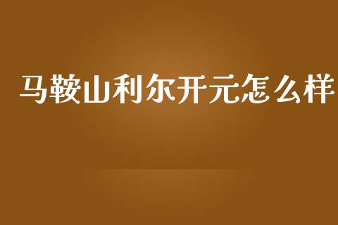 马鞍山利尔开元怎么样_https://wap.kuaijiepai.net_财务咨询_第1张