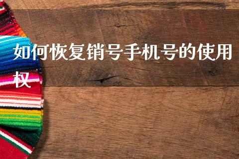 如何恢复销号手机号的使用权_https://wap.kuaijiepai.net_外汇交易_第1张