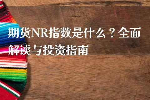 期货NR指数是什么？全面解读与投资指南_https://wap.kuaijiepai.net_财务咨询_第1张