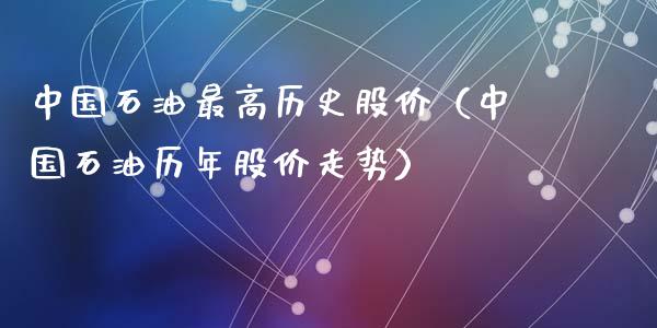 中国石油最高历史股价（中国石油历年股价走势）_https://wap.kuaijiepai.net_金融科技_第1张