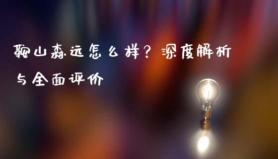 鞍山森远怎么样？深度解析与全面评价_https://wap.kuaijiepai.net_外汇交易_第1张