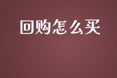 回购怎么买_https://wap.kuaijiepai.net_金融科技_第1张