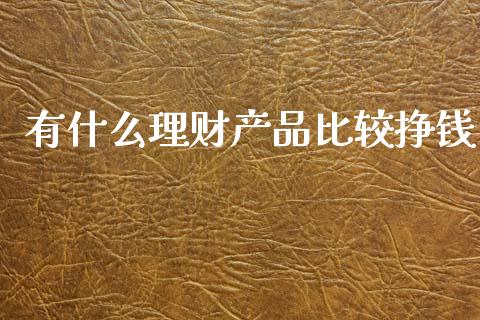 有什么理财产品比较挣钱_https://wap.kuaijiepai.net_外汇交易_第1张