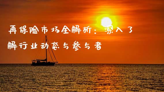 再保险市场全解析：深入了解行业动态与参与者_https://wap.kuaijiepai.net_外汇交易_第1张